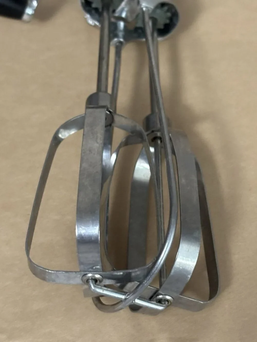 Vintage Ekco Best Manual Hand Crank Egg Beater Mixer Tool Stainless Steel USA